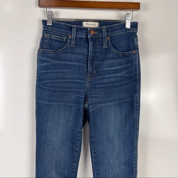 Madewell 10" High-Rise Skinny Jeans Hayes Wash Women's Size 26 - Picture 4 of 11